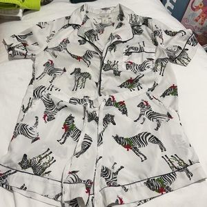 Rachel Zoe Zebra Christmas Pajamas